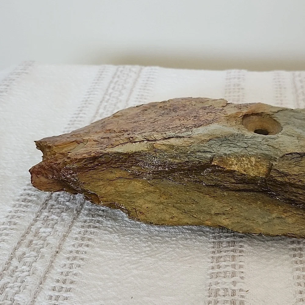 River rock oil candle, heavyweight,  genuine rock - Picture 3 of 6